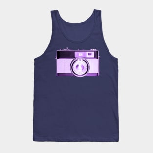 Purple/Violet - Vintage 1960s Rangefinder Camera Tank Top